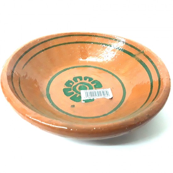 MITTI POLISHED FLOWER PRINT BOWL 8 INCH