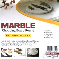 MARBLE CHOPPING BOARD 30 CM X 3 CM ROUND
