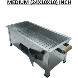 BBQ MEDIUM SILVER 24 X 10 X10 INCH