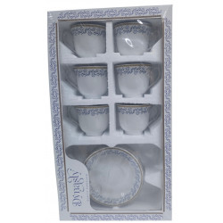 TEA SET 12 PCS BLUE PRINT