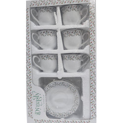 TEA SET 12 PCS FLORA DESIGN