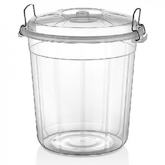 BIN LOCK TYPE CLEAR 35 LT TRANSPARENT