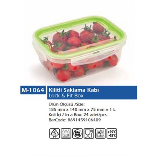 LOCK AND FIT REC 1L (18.5X14X7.5CM)