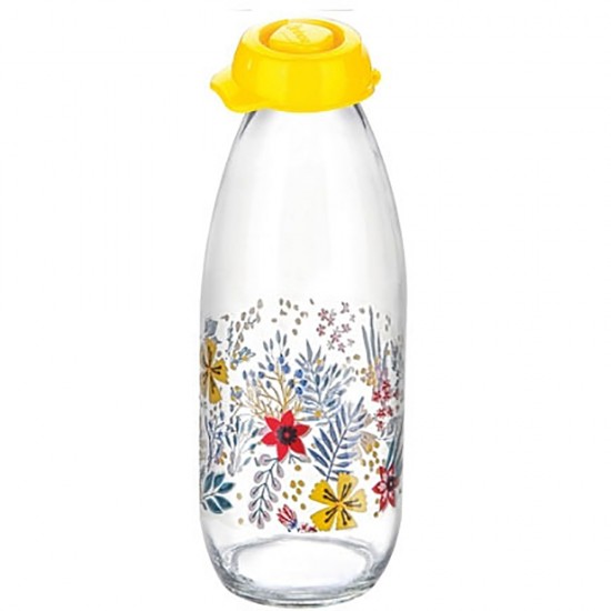 BOTTLE MILK/FRUIT JUICE ETC DECORATED 1 LITRE