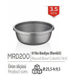 BOWL COLOURED 3.5 LITRE