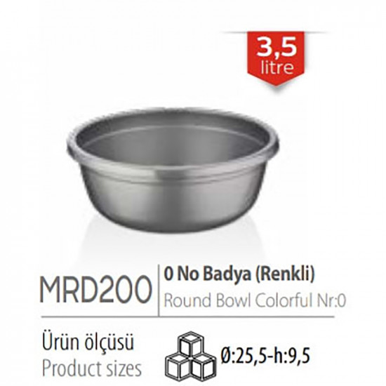 BOWL COLOURED 3.5 LITRE