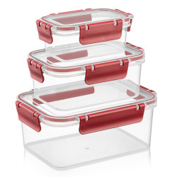 AIRTIGHT SOFTCHEF STORAGE BOX SET ACRYLIC 3PCS 370/900/1700 ML