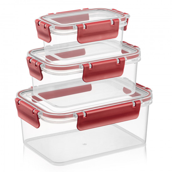 AIRTIGHT SOFTCHEF STORAGE BOX SET ACRYLIC 3PCS 370/900/1700 ML