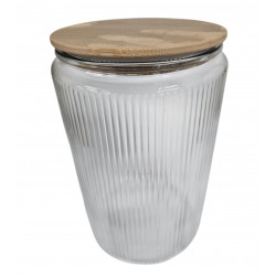JAR WITH BAMBOO LID SIZE 1500 CC