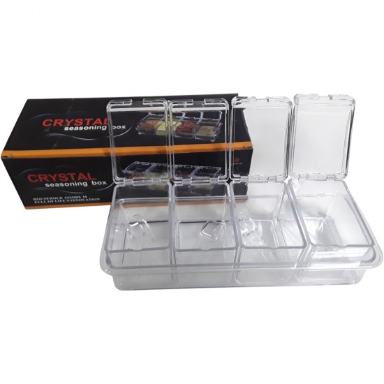 ARCRYLIC SEASON BOX 4 COMPARTMENT ARCRYLIC SEASON BOX 4 COMPARTMENT