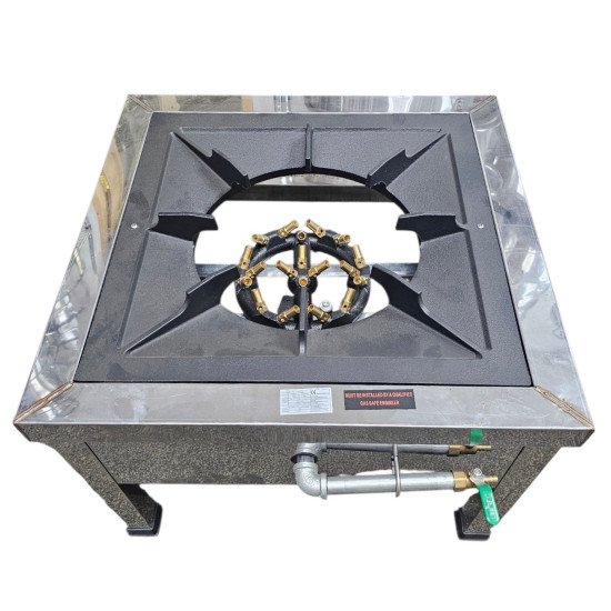 BURNER  JET STAINLESS STEEL W 59 X 50 CM HIGHT 40 CM LPG
