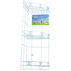 WIRE CORNER SHELF WHITE