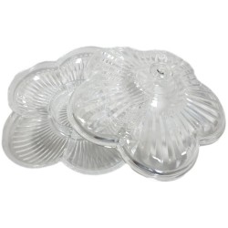 ACRYLIC FLOWER COMPARTMENT DISH 31 CM
