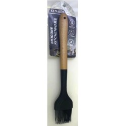 PASTRY BRUSH SILICON TYPE WOODEN HANDLE 28 CM