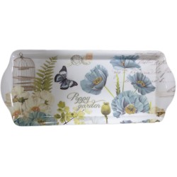 TRAY MELAMINE OBLONG  ASSROTED PRINT HEAVY TYPE 38.5 X 16.5 CM