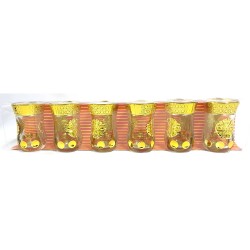 GOLD 6 PCS GLASS SET