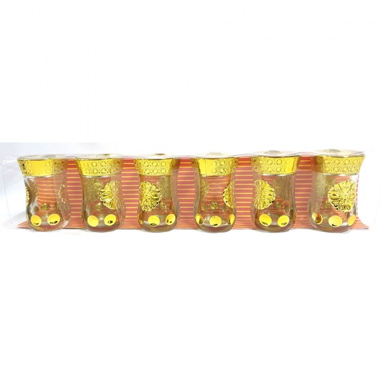 GOLD 6 PCS GLASS SET