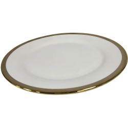GOLD LINE PORCELAIN SIDE PLATE 8 INCH