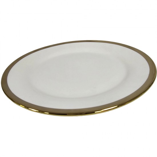 GOLD LINE PORCELAIN SIDE PLATE 8 INCH