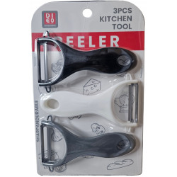 PEELER 3 PCS SET ON CARD PLASTIC 