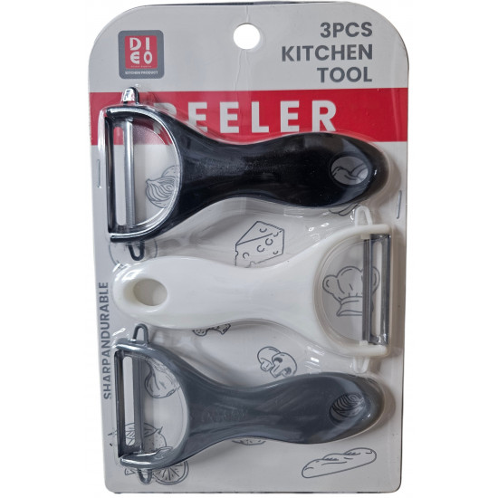 PEELER 3 PCS SET ON CARD PLASTIC 