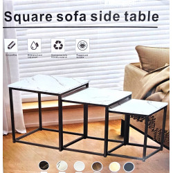 TABLES NEST OF 3 SQUARE 40/35/30 CM SIZE IN GIFT BOX