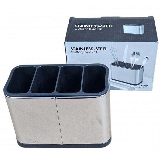 CUTLERY BUCKET STAINLESS STEEL