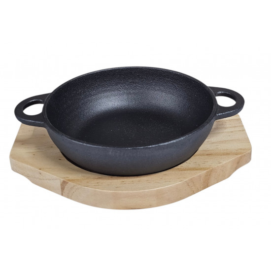 CAST IRON KARAI WITH BASE SIZE 15.5 CM