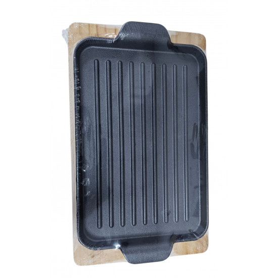 SIZZLER OBLONG TYPE WITH BASE SIZE 32 X 21 CM