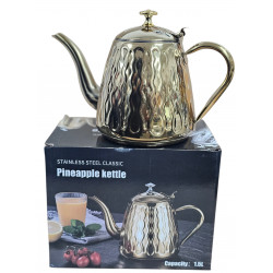 TEAPOT GOLD COLOUR SIZE 1.5 LITRE IN GIFT BOX
