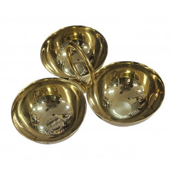 RELISH SERVER 3 COMPARTMENT GOLD COLOUR 