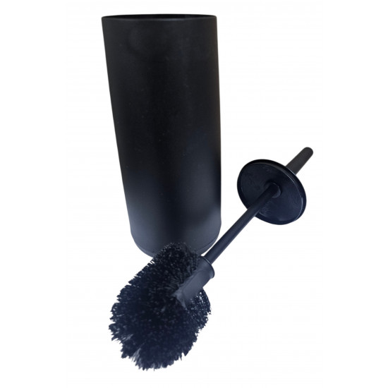 TOILET BRUSH & HOLDER BLACK SIZE 38 X 12 CM