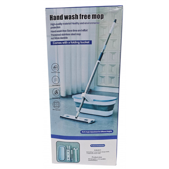 FLOOR WIPER SET WITH FOLDING  BUCKET IN GIFT BOX 