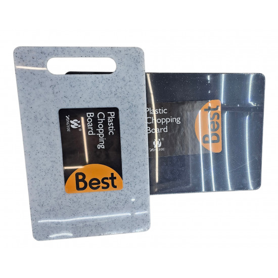 CHOPING BOARDS SILVER / BLACK ASSORTED  SIZE 37 X 23 CM