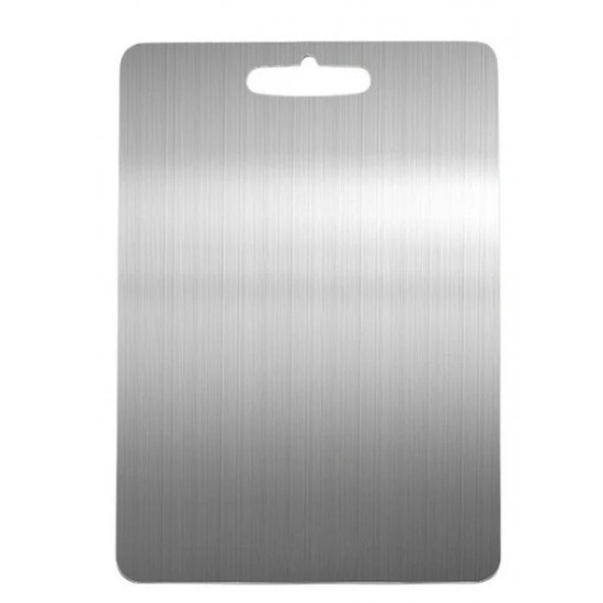 CHOPPING BOARD STAINLESS STEEL SIZE 28 CM X 39 CM