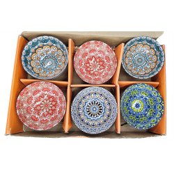 DECORATED 6 PCS BOWL SET PORCELAIN