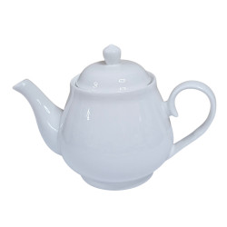 TEAPOT WHITE PORCELAIN 