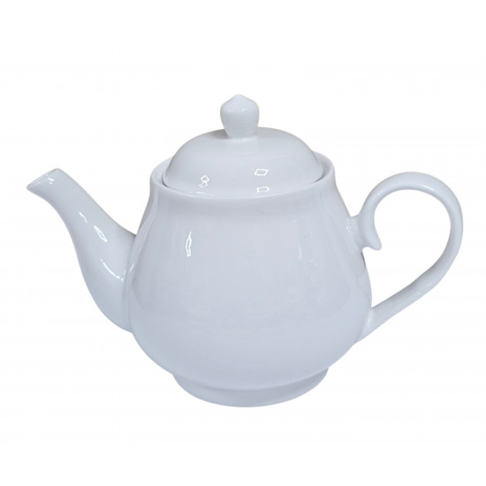 TEAPOT WHITE PORCELAIN 
