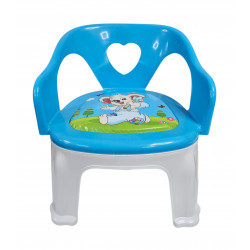BABY CHAIR WITH COLOUR PRINTS ASSORTED COLOURS 