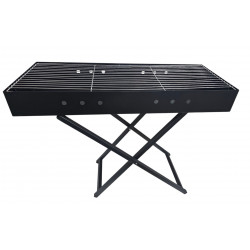 BBQ ON STAND HEAVY DUTY TYPE SIZE 80 X 30 X 73 CM BLACK 