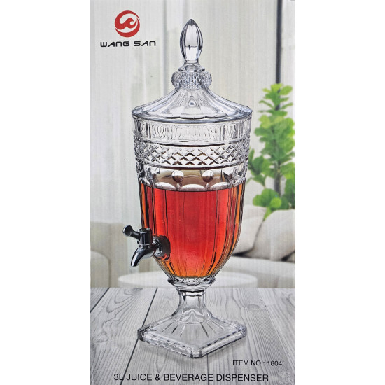 BEVERAGE DISPENSER GLASS 3 LITRE