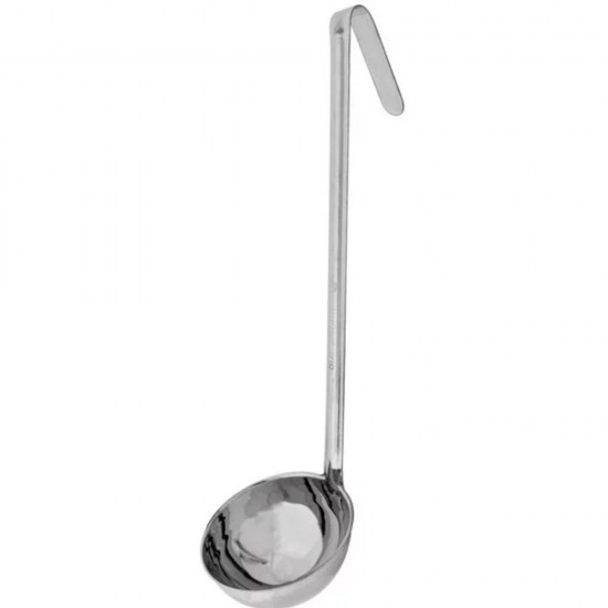 LADDLE 8 OZ STAINLESS STEEL WITH HOOK