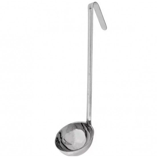 LADDLE 8 OZ STAINLESS STEEL WITH HOOK