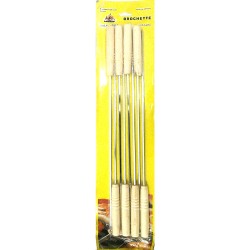 BBQ SKEWERS YELLOW CARD 43 CM