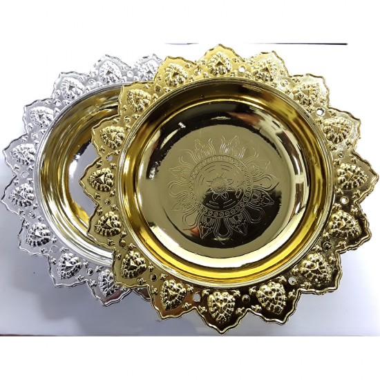 DISH PLASTIC SILVER &GLOD ASSORTED DISH 18 CM DISH PLASTIC SILVER &GLOD ASSORTED DISH 18 CM