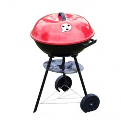 BBQ ROUND RED ON 3 LEG STAND 