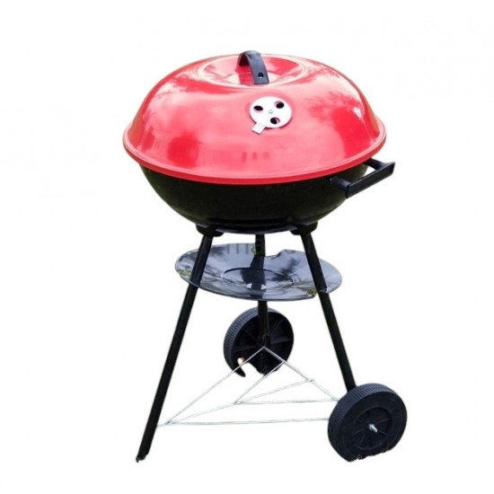 BBQ ROUND RED ON 3 LEG STAND 
