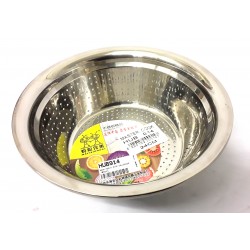 COLANDER HEAVY FOR RICE ETC 24 CM STAINLESS STEEL