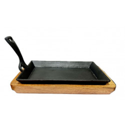 SIZZLER OBLONG WITH BASE SIZE 23 CM X 14 CM