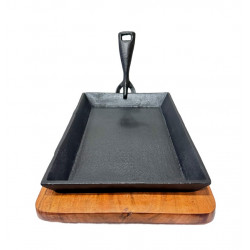 SIZZLER OBLONG WITH BASE SIZE 26 CM X 16 CM